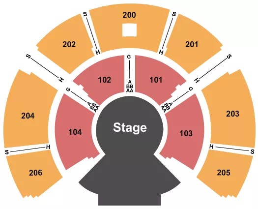 UNDER THE BIG TOP PORTLAND EXPO CENTER CIRQUE KURIOS Seating Map Seating Chart