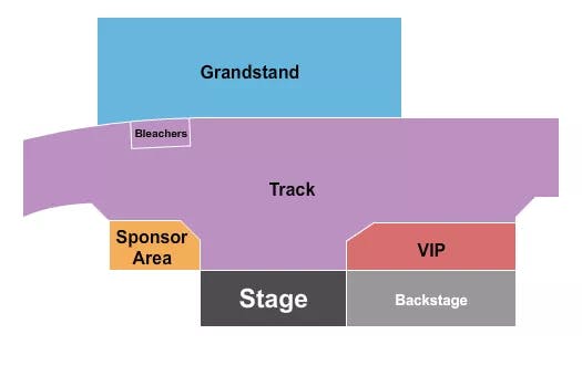 UNION COUNTY FAIR OH TRACK GRANDSTAND Seating Map Seating Chart