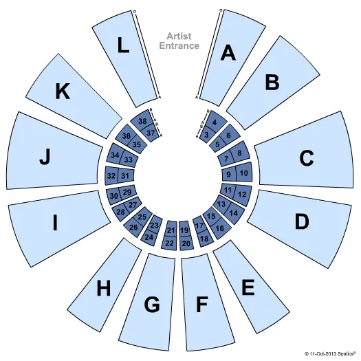  UNIVERSOUL CIRCUS Seating Map Seating Chart