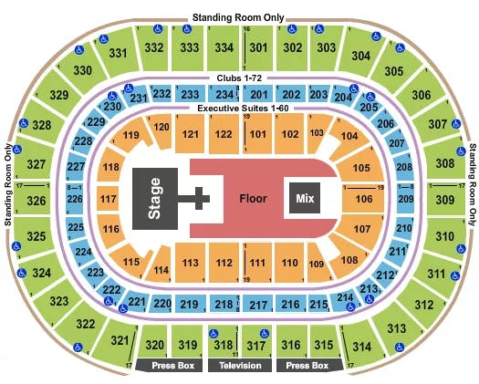  SUICIDEBOYS Seating Map Seating Chart