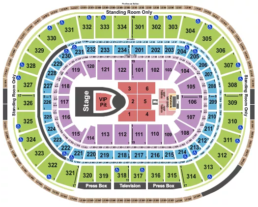  USHER 2 Seating Map Seating Chart