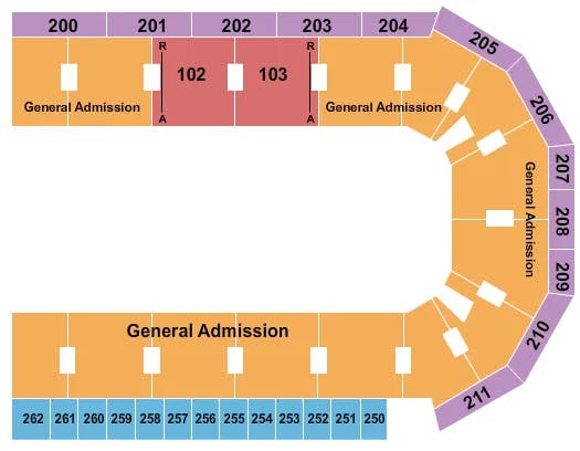  BASKETBALL TOURNAMENT OF CHAMPIONS Seating Map Seating Chart