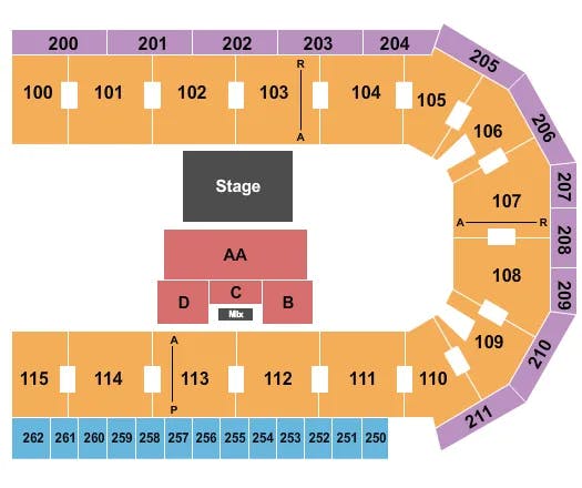  HALFSTAGE Seating Map Seating Chart