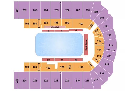  DISNEY ON ICE 3 Seating Map Seating Chart