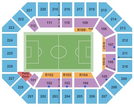  SOCCER Seating Map Seating Chart