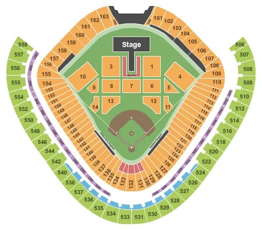  CHANCE THE RAPPER Seating Map Seating Chart