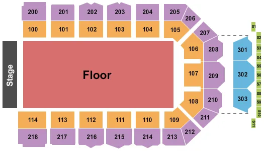  DUA LIPA Seating Map Seating Chart