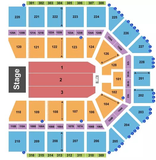  ENDSTAGE Seating Map Seating Chart