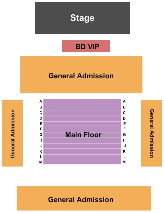  TREVOR HALL Seating Map Seating Chart