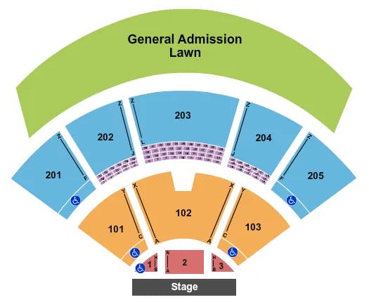  END STAGE Seating Map Seating Chart