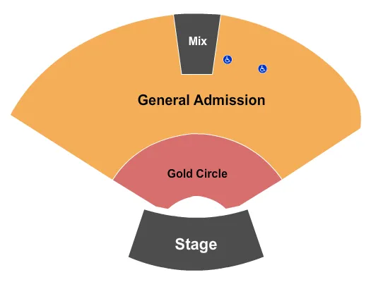  GOLD CIRCLE GA Seating Map Seating Chart