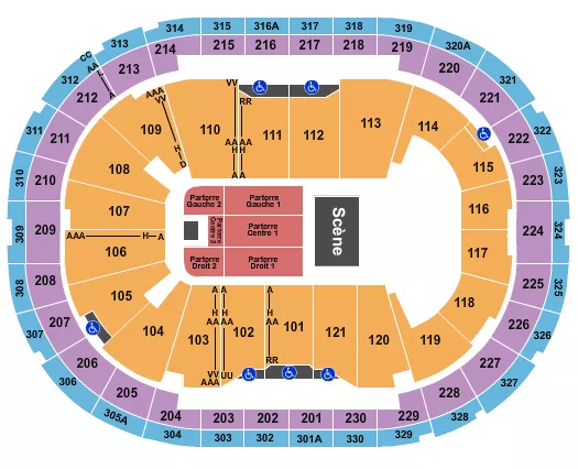  THE DOOBIE BROTHERS Seating Map Seating Chart