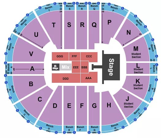  MANA Seating Map Seating Chart