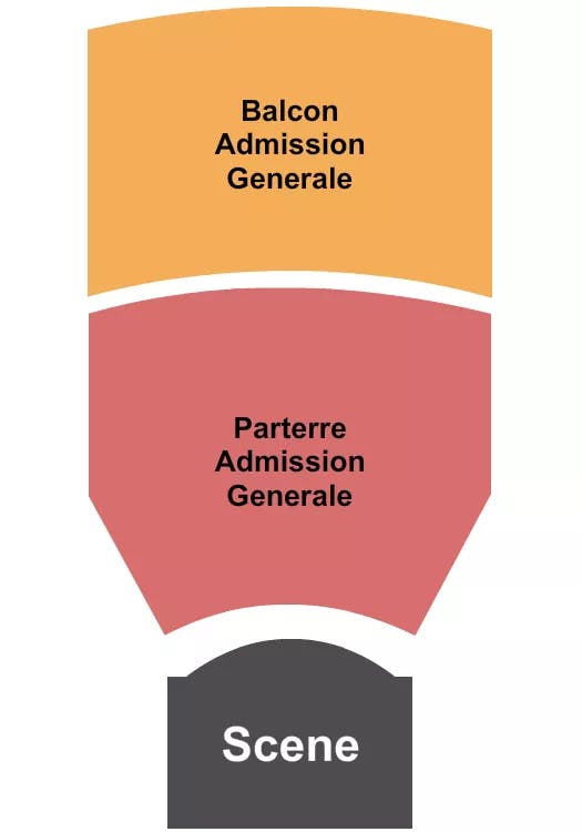  GA PARTERRE BALCONY Seating Map Seating Chart