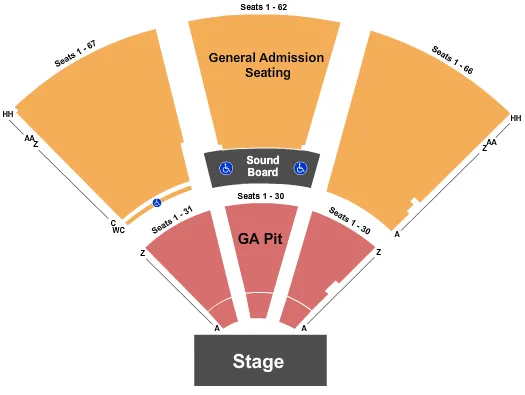 VIRGINIA CREDIT UNION LIVE AT RICHMOND RACEWAY YOUNG THE GIANT Seating Map Seating Chart