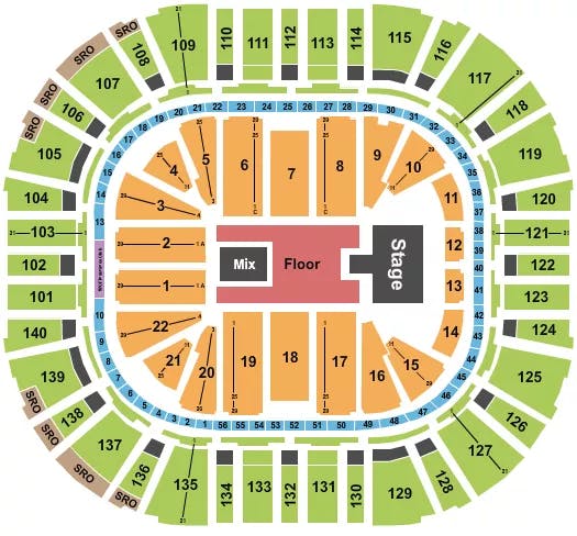  NF Seating Map Seating Chart