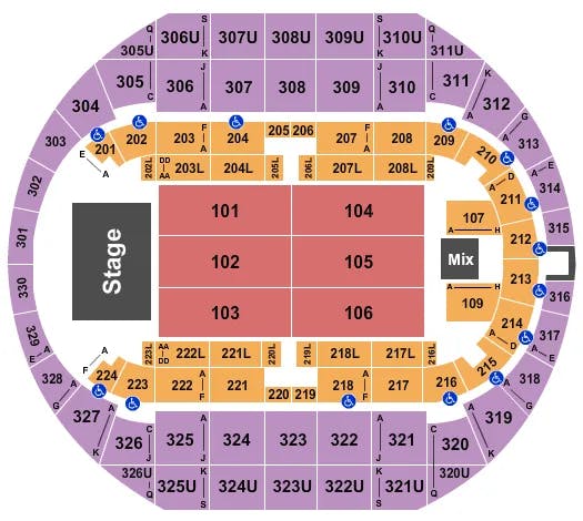  END STAGE 4 Seating Map Seating Chart