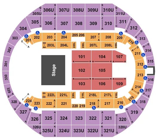  END STAGE 3 Seating Map Seating Chart