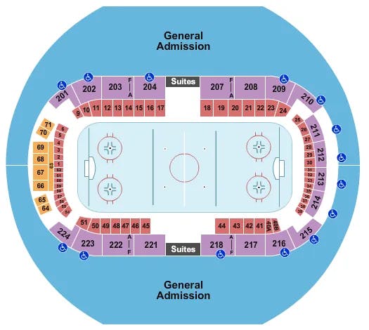  HOCKEY 2020 Seating Map Seating Chart