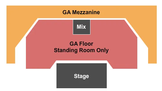  GA FLOOR GA MEZZ Seating Map Seating Chart