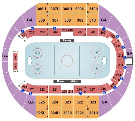  HOCKEY 2 Seating Map Seating Chart