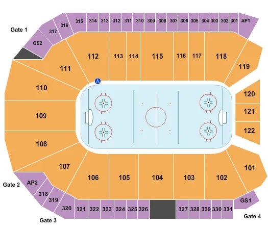  HOCKEY Seating Map Seating Chart