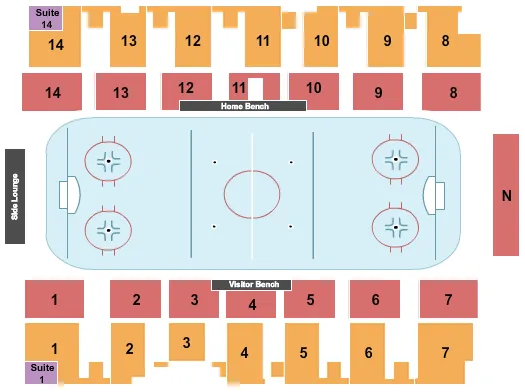  HOCKEY Seating Map Seating Chart