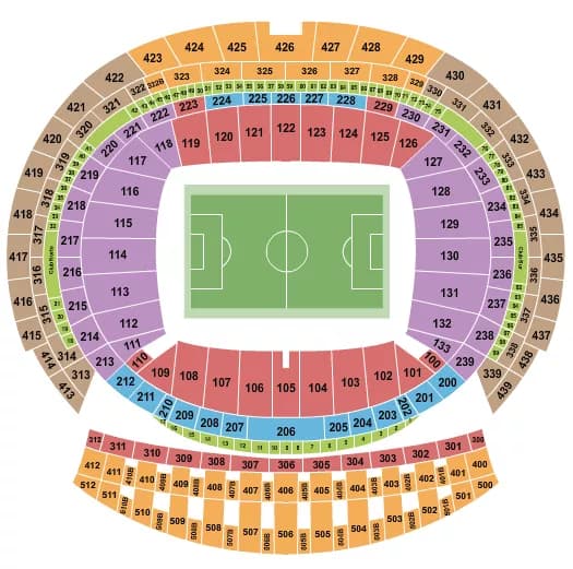  SOCCER STATIC Seating Map Seating Chart
