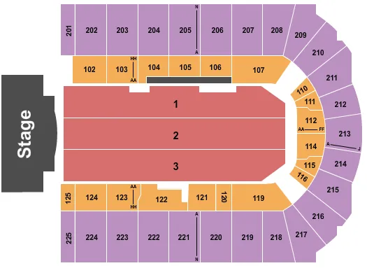  JOHN MULANEY Seating Map Seating Chart