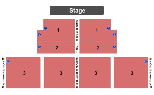 WASHINGTON COUNTY FAIR PARK WI ENDSTAGE Seating Map Seating Chart