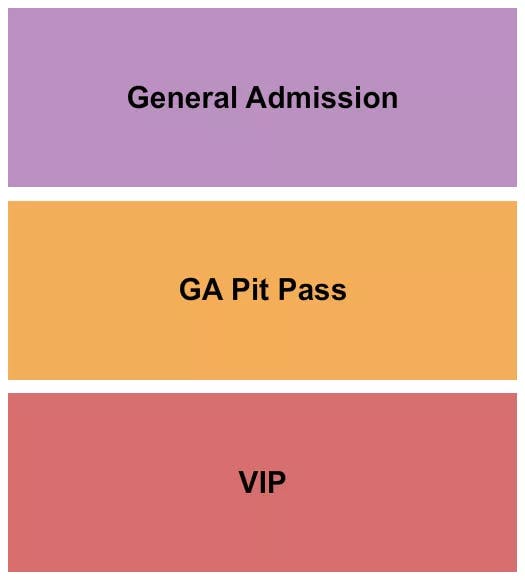 WATERFRONT PARK SAN DIEGO GA PIT VIP Seating Map Seating Chart