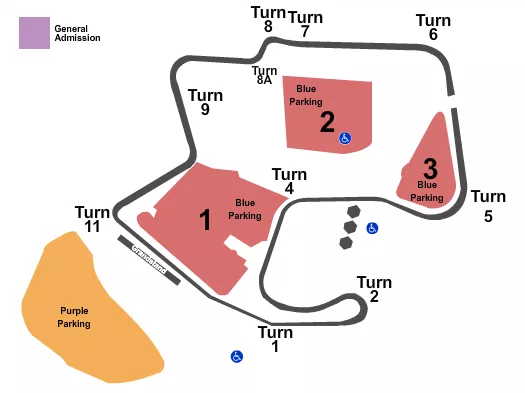  INDYCAR GRAND PRIX Seating Map Seating Chart