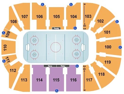  HOCKEY 2 Seating Map Seating Chart