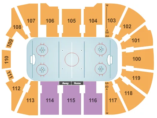  HOCKEY Seating Map Seating Chart