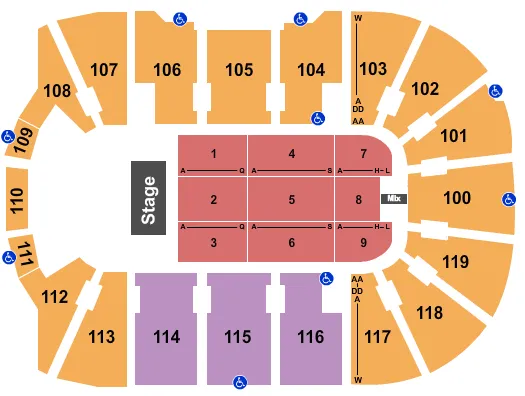  JEFF DUNHAM Seating Map Seating Chart