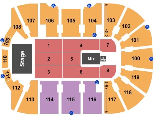  TH JUDDS Seating Map Seating Chart