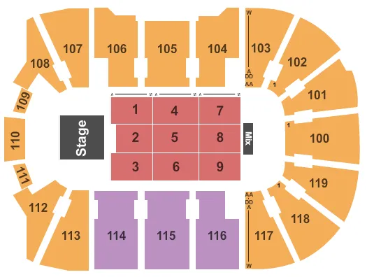  THERESA CAPUTO Seating Map Seating Chart