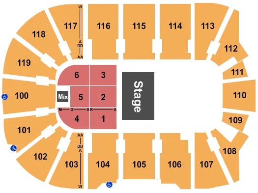  LARRY THE CABLE GUY Seating Map Seating Chart