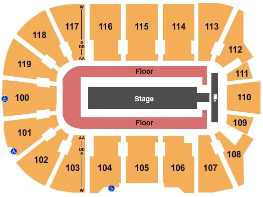  J BALVIN Seating Map Seating Chart