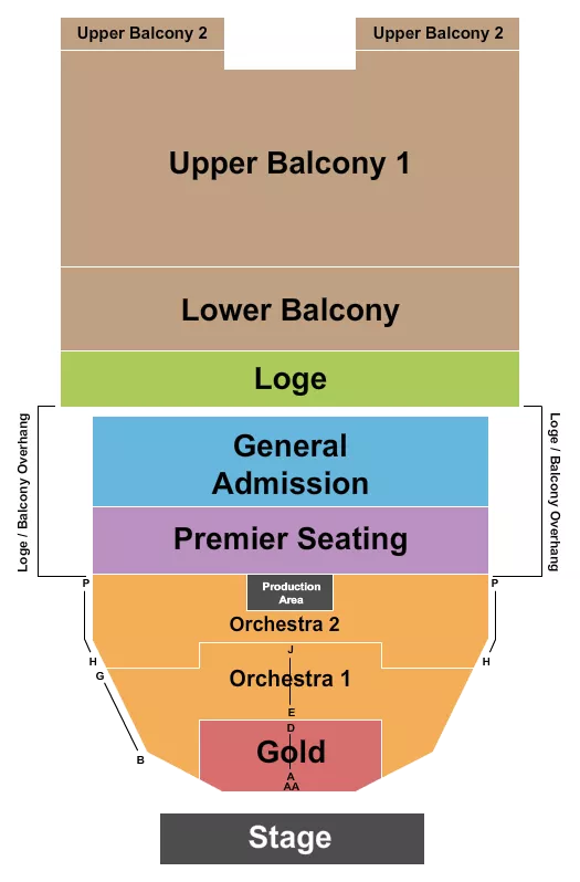  ENDSTAGE FLOOR GOLD 1 2 Seating Map Seating Chart