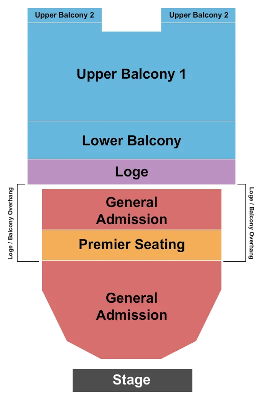  ENDSTAGE RSV FLOOR W PREMIER GA 2 Seating Map Seating Chart