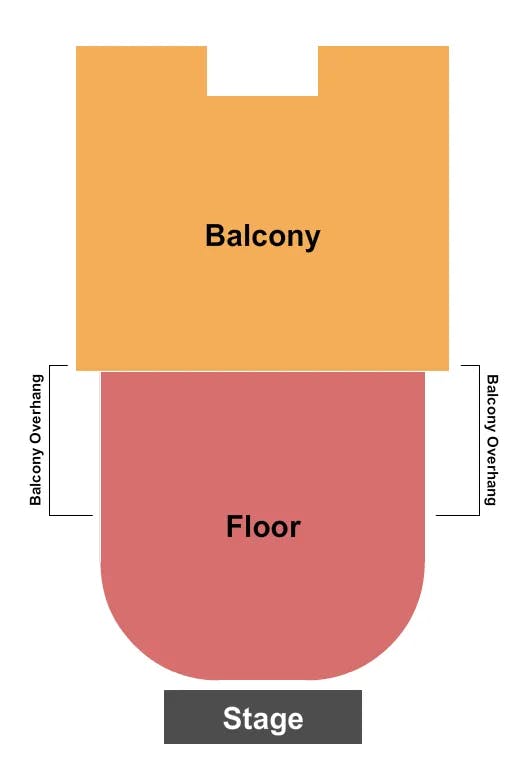 GA FLOOR GA BALCONY Seating Map Seating Chart