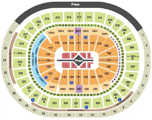 WELLS FARGO CENTER PA ALICIA KEYS Seating Map Seating Chart