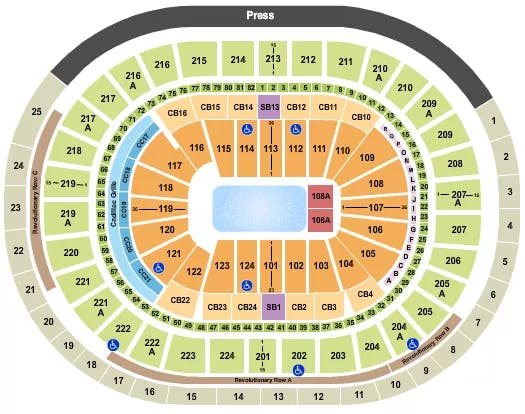 WELLS FARGO CENTER PA DISNEY ON ICE 2023 Seating Map Seating Chart