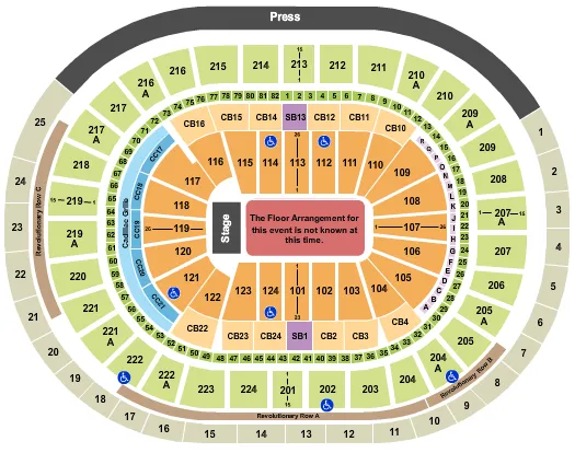 WELLS FARGO CENTER PA GENERIC FLOOR Seating Map Seating Chart