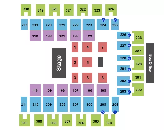  ALICE COOPER Seating Map Seating Chart