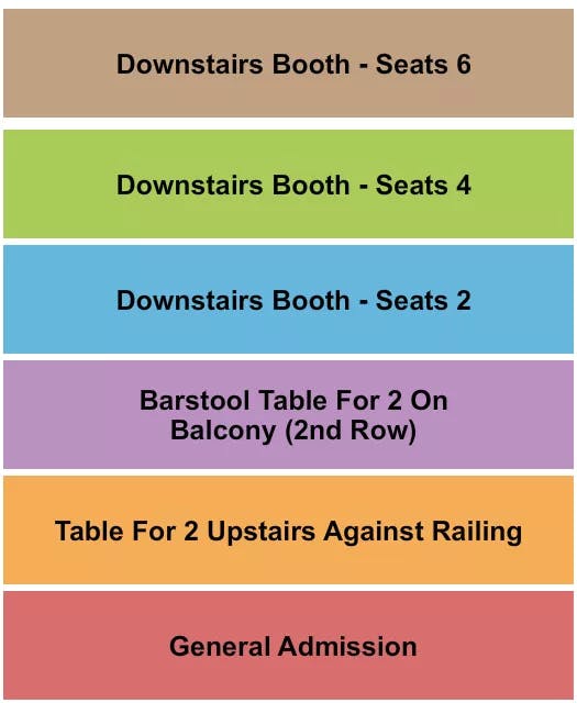  GA BOOTH BARSTOOL 3 Seating Map Seating Chart
