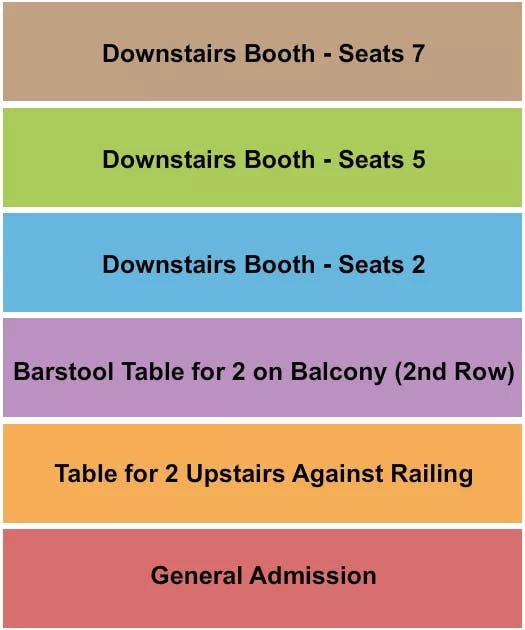  GA BOOTH BARSTOOL 4 Seating Map Seating Chart