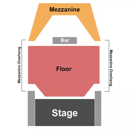 WHITE OAK MUSIC HALL DOWNSTAIRS FLOOR MEZZ Seating Map Seating Chart