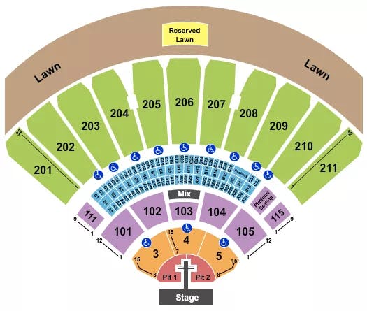  NEEDTOBREATHE Seating Map Seating Chart